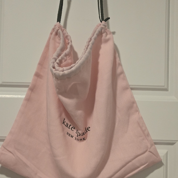 Like New! Kate Spade Gold Polka Dotted Pink Patent Leather Purse - Picture 9 of 10